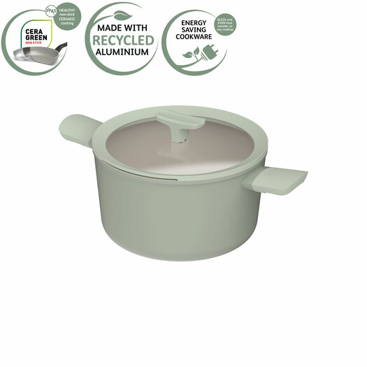 Kookpan Met Deksel 24 Cm 5 5 Liter Balance Sage LEO RECYCLED