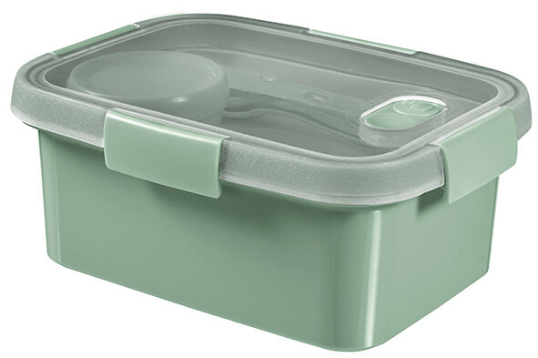 Lunchbox Met Bestek En Bakje Smart To Go Eco Groen 1 2 L Curver