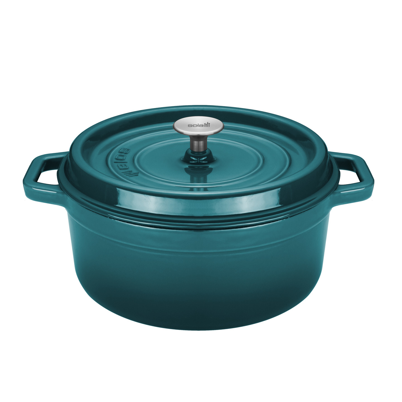 rustig aan bellen Normalisatie Braadpan 28 cm gietijzer blauw groen Sola | Grote braadpannen - Kookwinkel  Kitchen&More