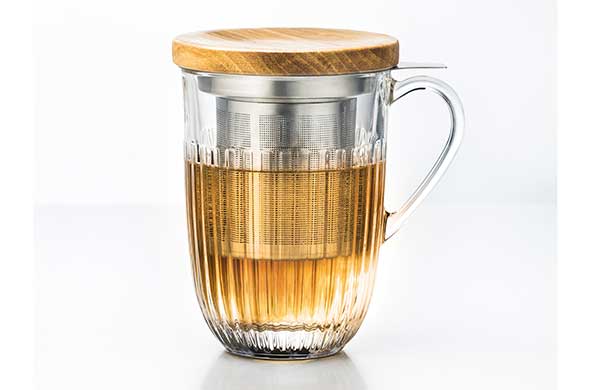 distillatie combineren Visa Theeglas met filter 40cl | Ouessant - Kookwinkel Kitchen&More