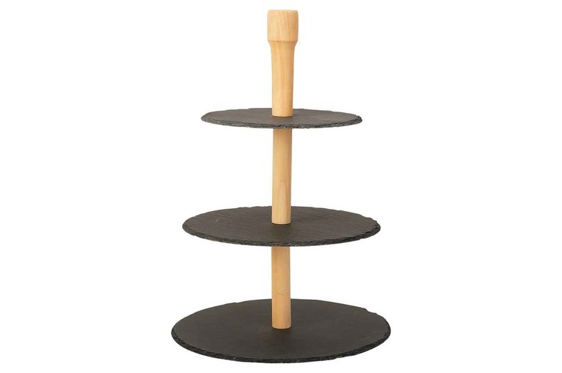 Etagere leisteen hout 3 laags Cheesetower Kookwinkel Kitchen&amp;More