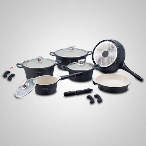 Gezag daar ben ik het mee eens Om toestemming te geven Zwarte keramische pannenset 14-delig | Keramische pannen voordelig online  kopen - Kookwinkel Kitchen&More