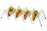 Taco rek chroom 4 stuks 22cm