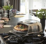 Stove top pizza oven Fernus Polished Aluminium_