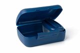 Snackbox met vork blauw 21 cm Amuse