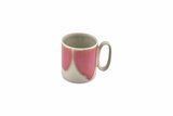 Beker 39cl grijs/roze Paint