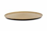 Dienblad antique 44 cm goud Serve rond