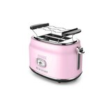 Retro Broodrooster 2 Slice Toaster Roze Westinghouse