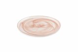 Plat bord 33 cm bruin/roze Twirl