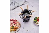 Fondueset 18 cm zwart gietijzer 6 personen Fontestic