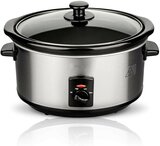 Slowcooker 3,5 liter RVS keramische binnenpan Royalty Line 