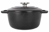 Braadpan gietijzer 20 cm zwart Fontestic