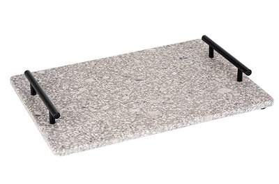 Medical Stone tray met metalen greep 35 x 25 cm