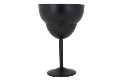 Margarita glas 50cl mat zwart RVS 