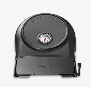 Stove top pizza oven Fernus Charcoal Mat zwart 