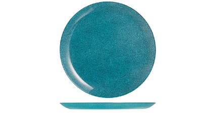 Plat bord 26cm glas Icy blue