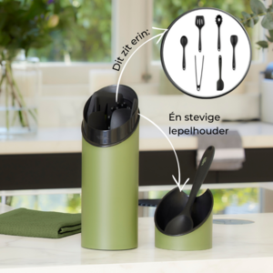 Keukentoolset Sillies Tube Groen 8-delig