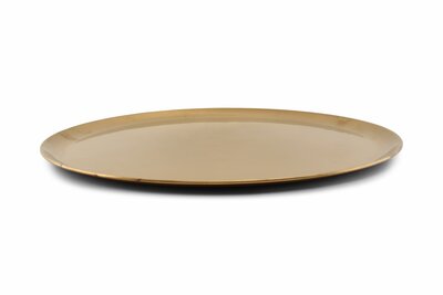 Dienblad antique 44 cm goud Serve rond