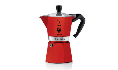 Percolator Moka Express Bialetti rood 6-kops