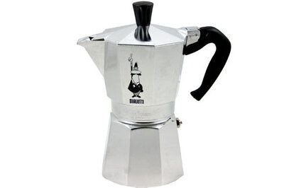 Percolator Moka Express Bialetti zilver 3-kops