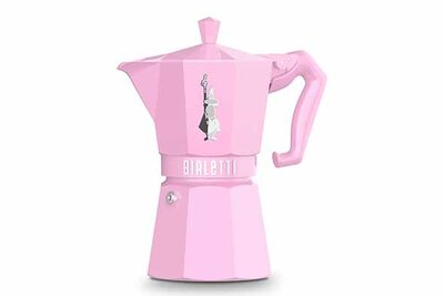 Percolator Moka Express Bialetti roze 6-kops