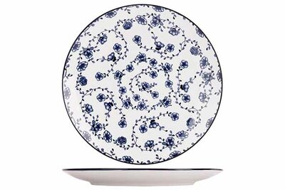 Plat bord 27 cm Flor Azul