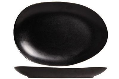 Bord zwart 35,5 Vongola Cosy&Trendy zwart modern servies aanbieding - Kookwinkel