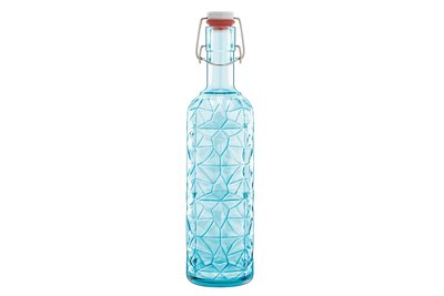 Fles 1 liter capsule blauw Voorraad - Kookwinkel Kitchen&More